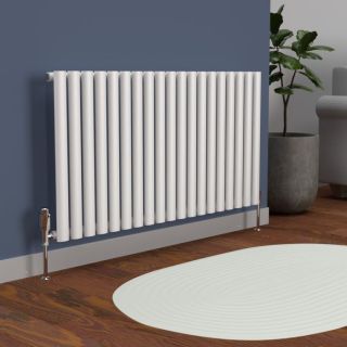 Lux Heat Oval White Horizontal Radiator